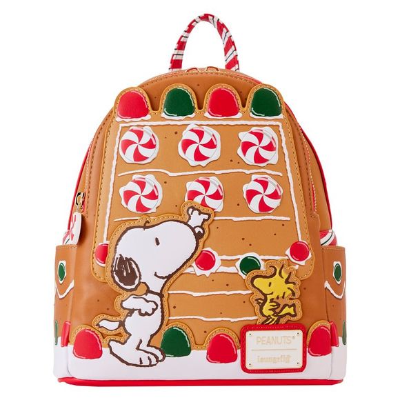Loungefly Handbags - Peanuts Snoopy Gingerbread House Scented Mini Backpack